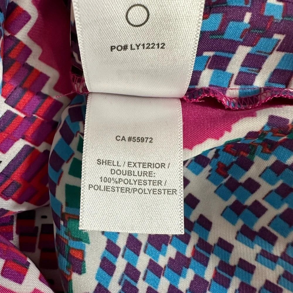 EUC Laundry by Shelli Segal Pink & Blue Dress | Size XL - Picture 9 of 10